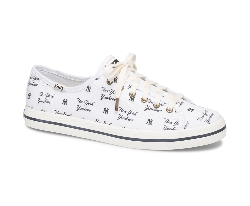 Womens Keds Sneakers - Kickstart MLB® - White - 7849-XZYUP